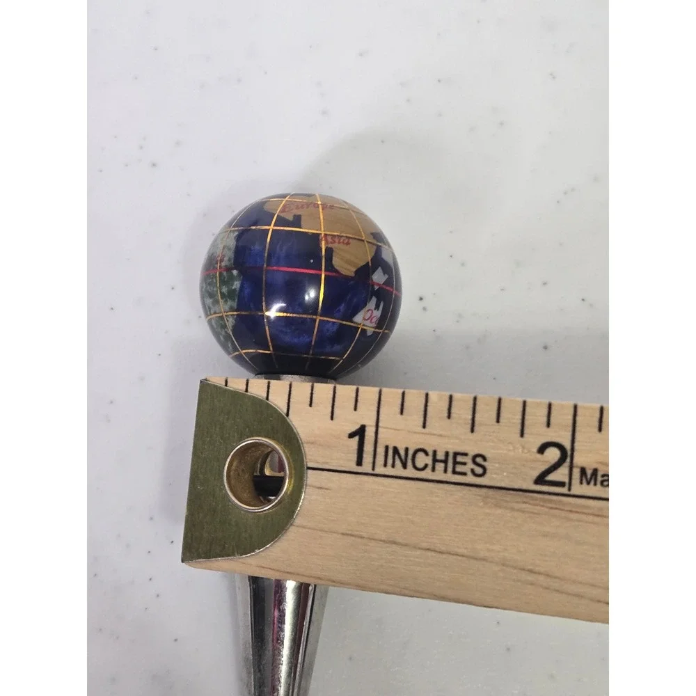 Unbranded Wine Stopper Blue Gemstone Lapis Globe Silver‎ Tone Metal